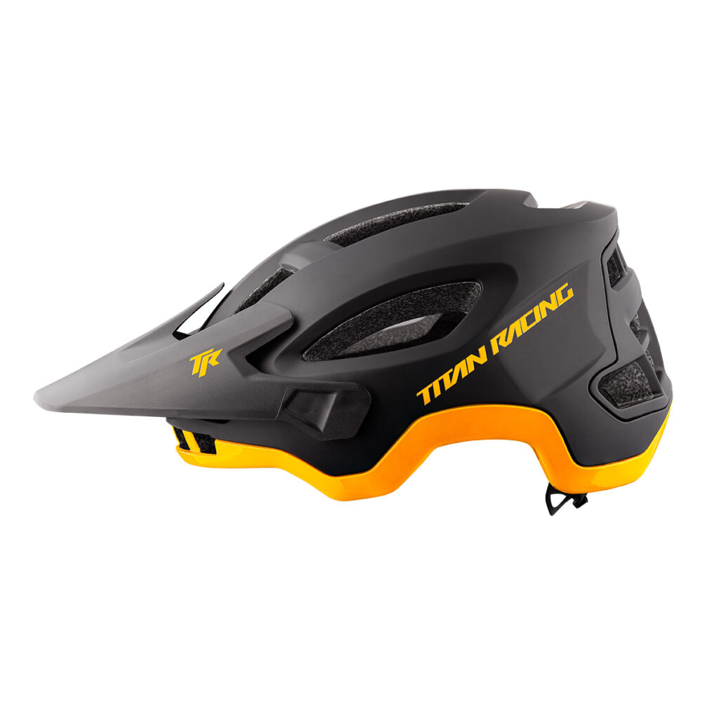 Titan Shredder Helmet - Balck Mango Blast