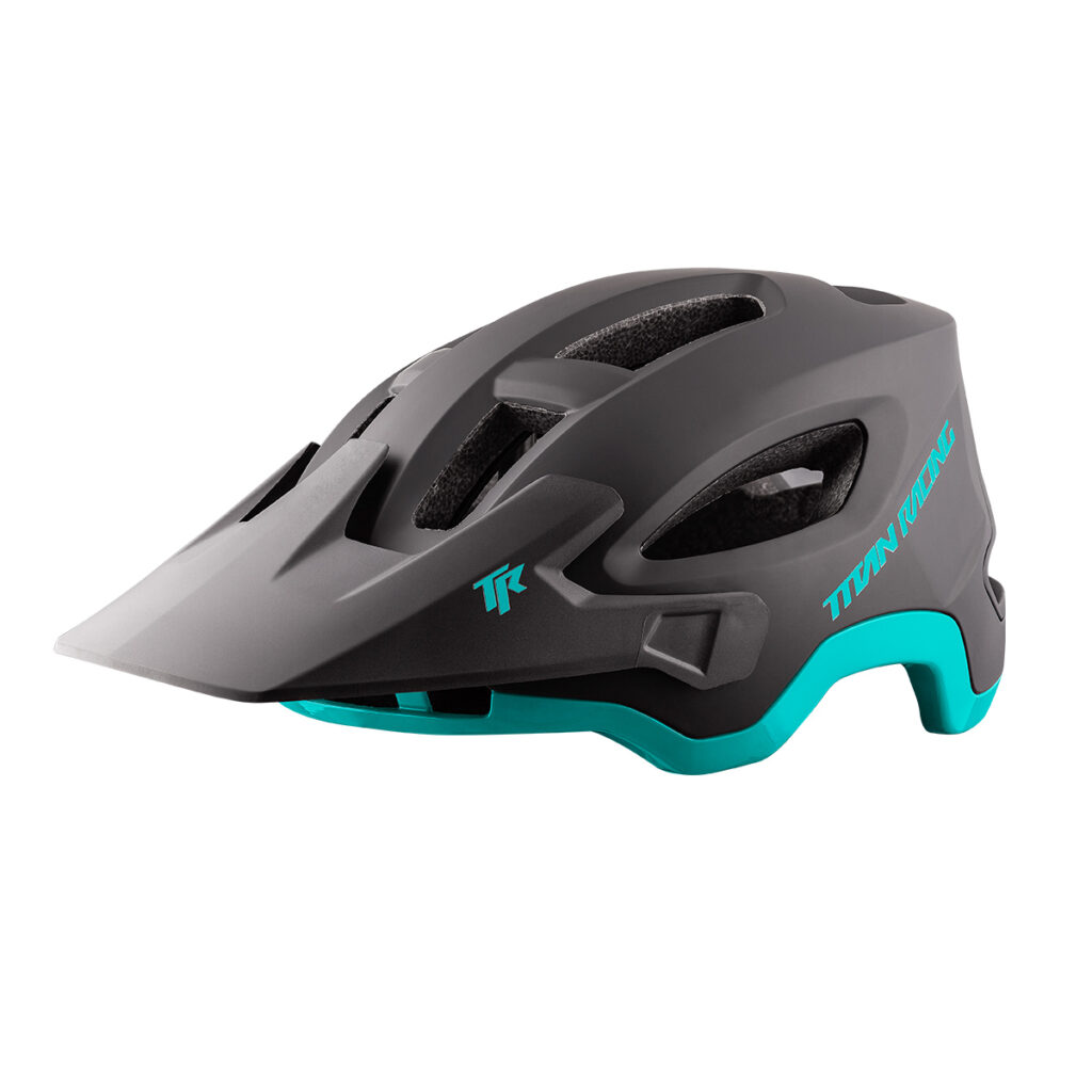 Titan Shredder Helmet - Black Bondi Blue