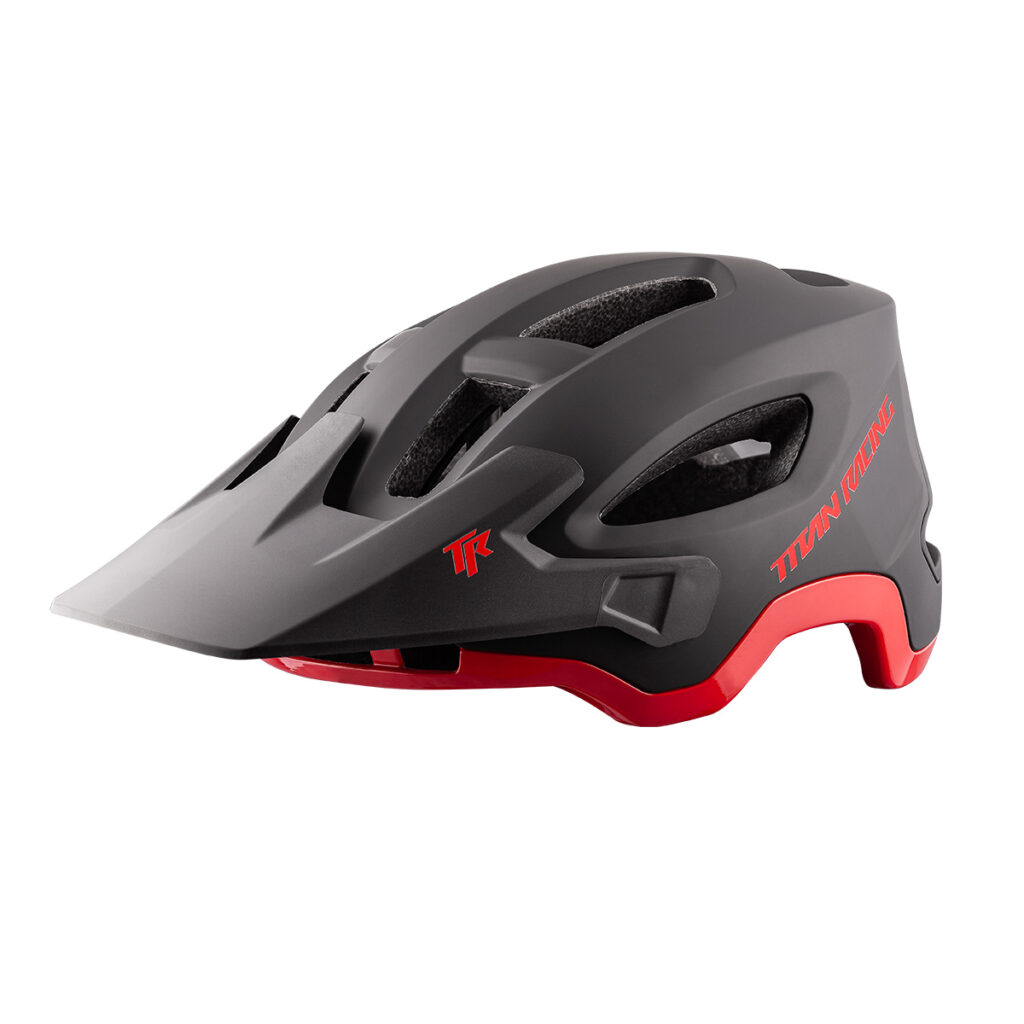 Titan Shredder Helmet - Black Formula Red
